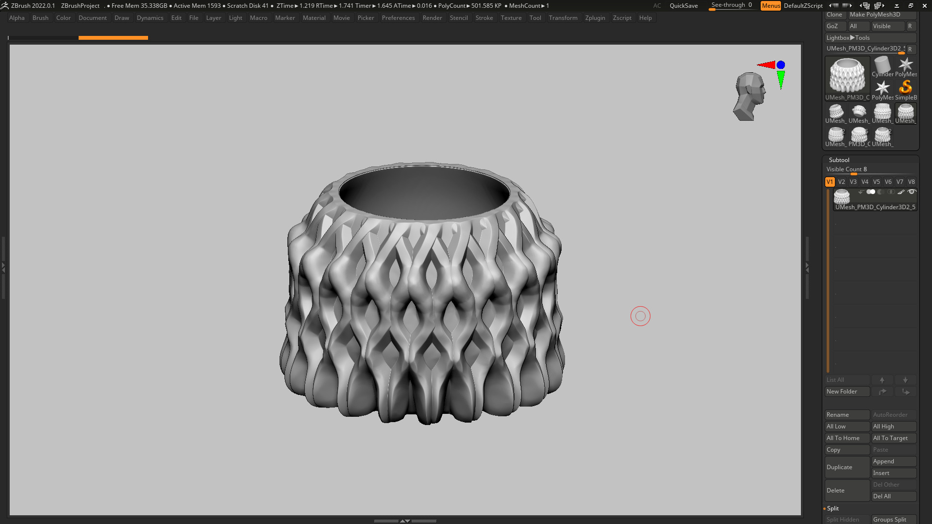 vase 3d print 500  3D print model_4