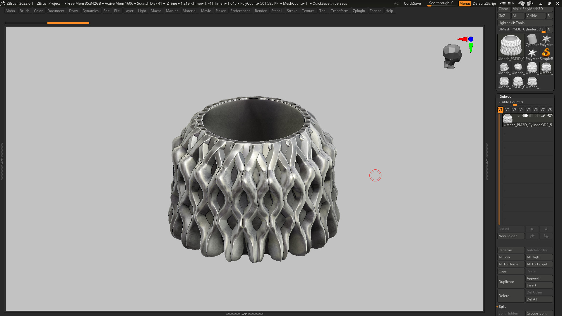 vase 3d print 500  3D print model_3