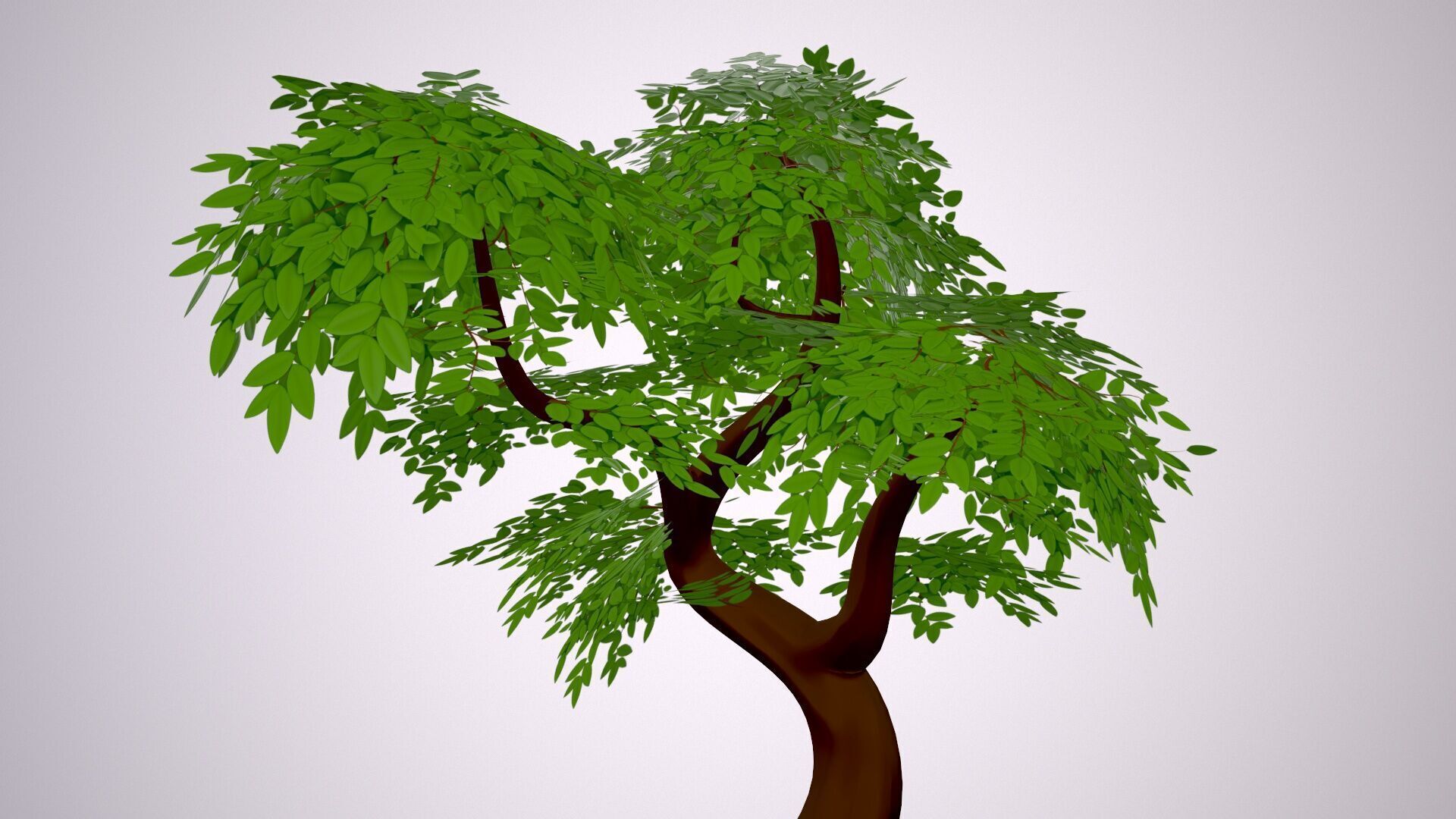 Stylized Tree Low-poly 3D model_6