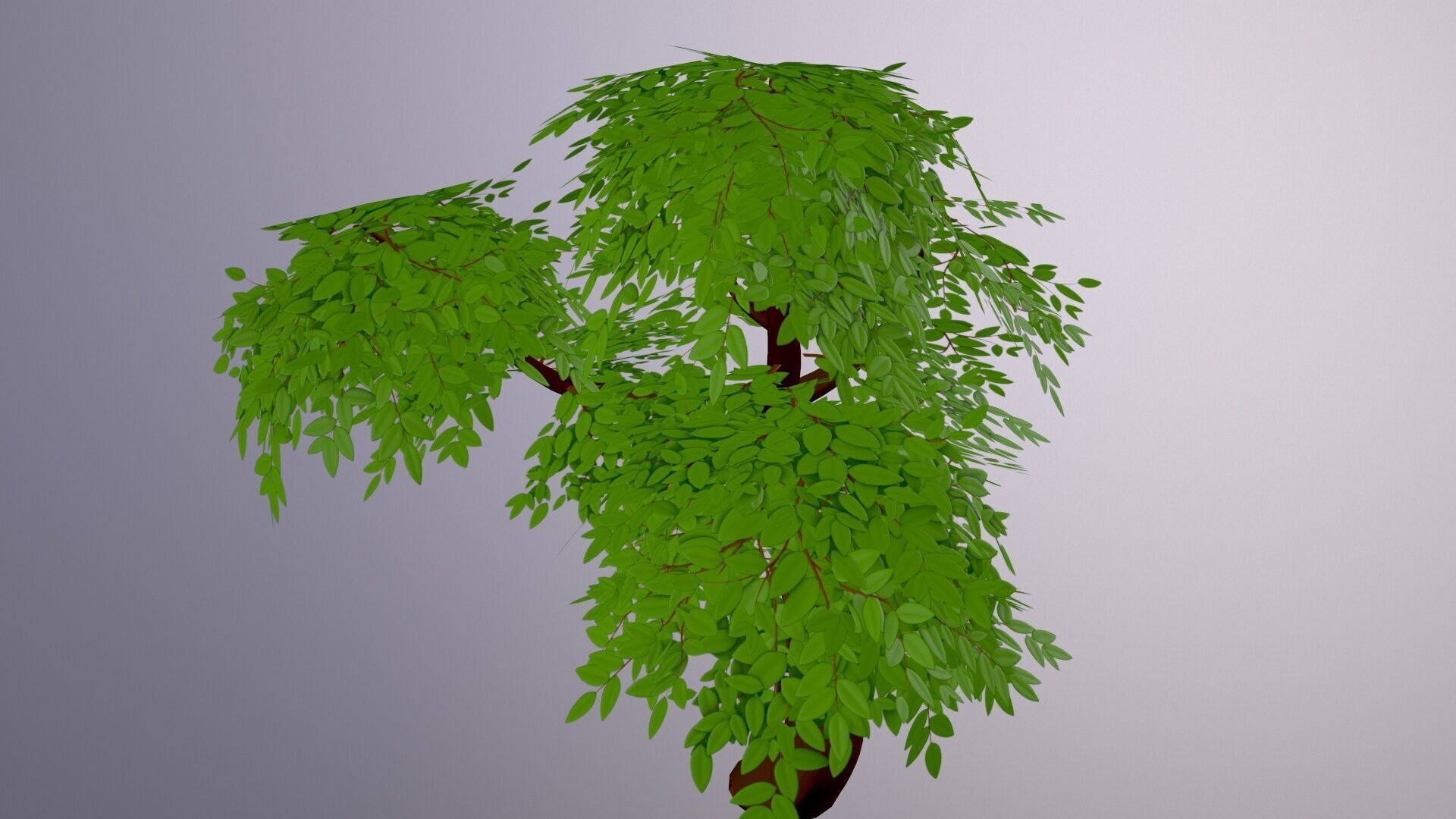 Stylized Tree Low-poly 3D model_5