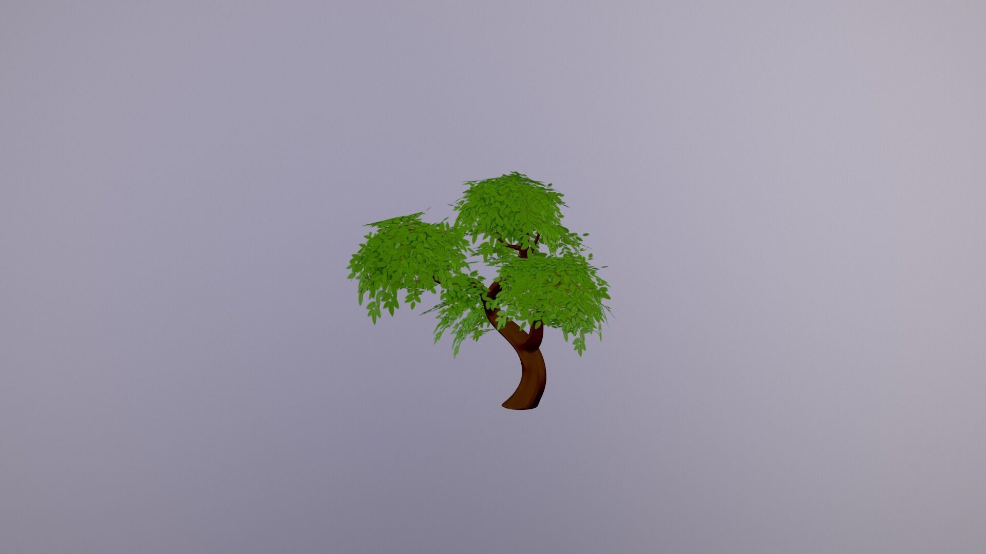 Stylized Tree Low-poly 3D model_7