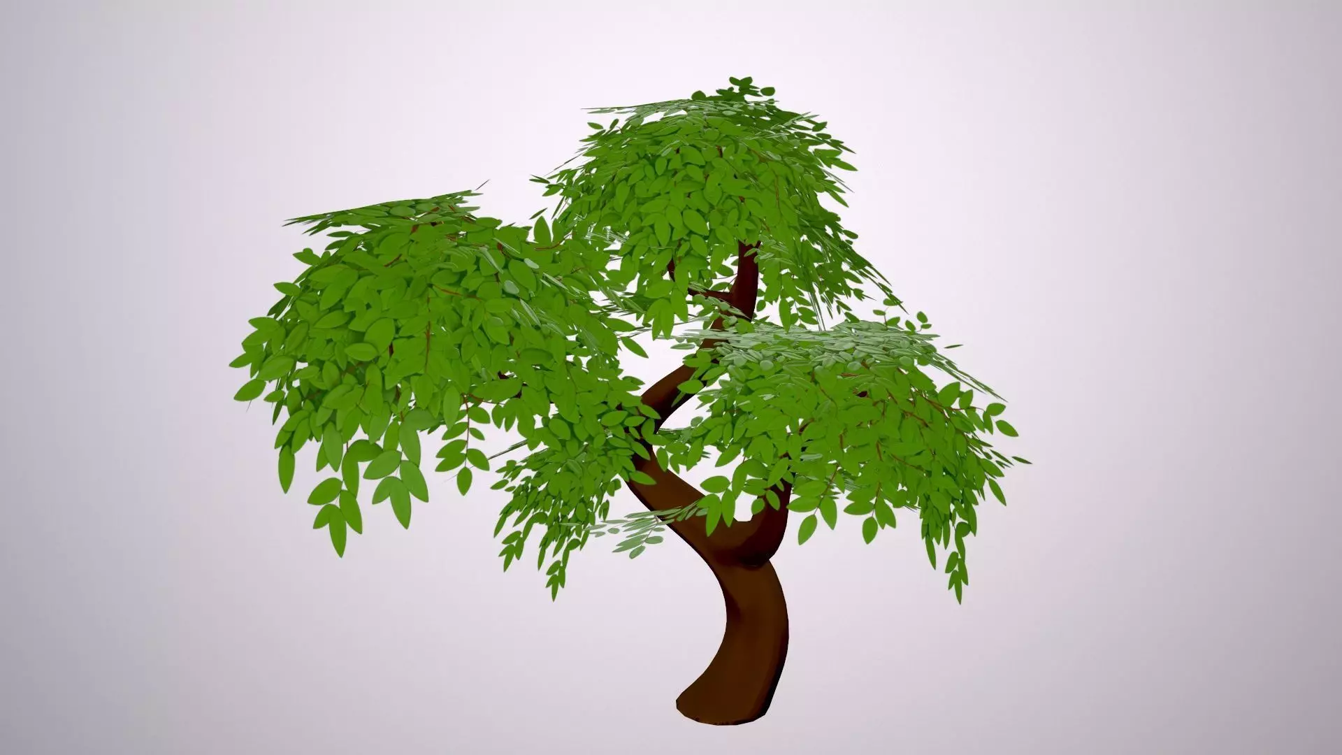 Stylized Tree Low-poly 3D model_0