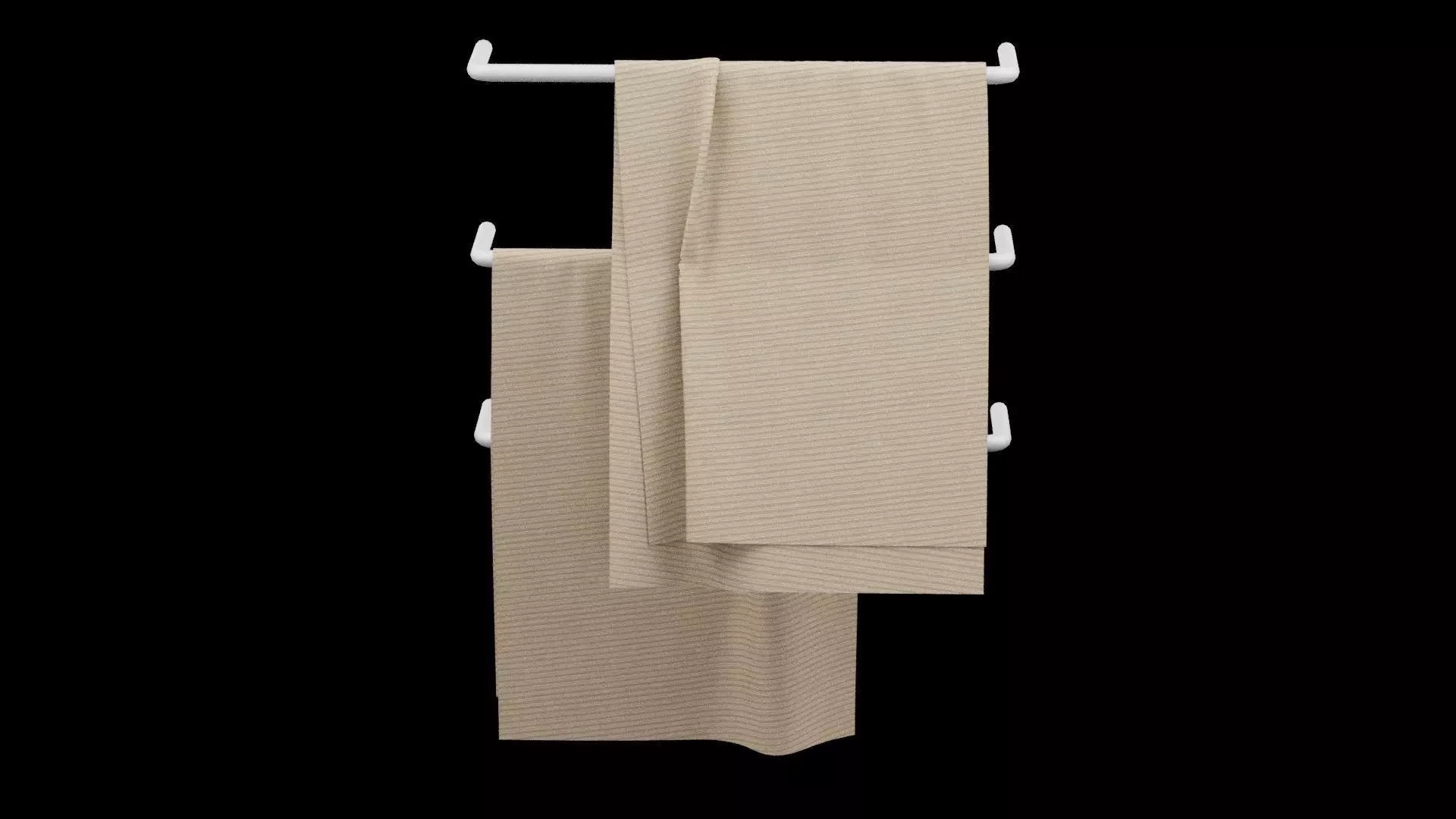 Hanging Towel Rack 3D model_0