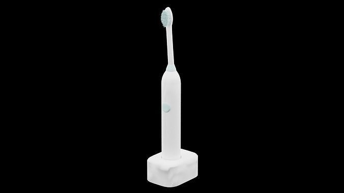 Electric Toothbrush Low-poly 3D model