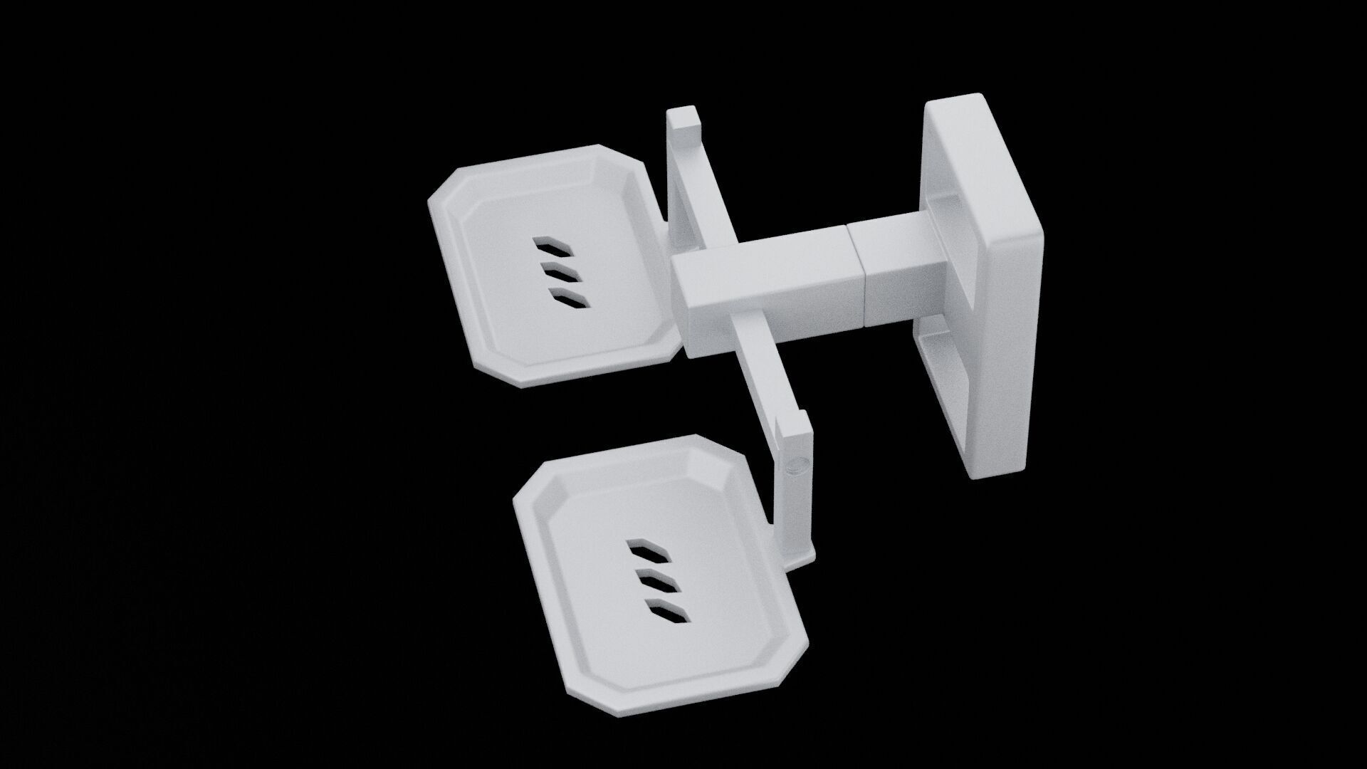 Soap Bars Holder 3D model_4