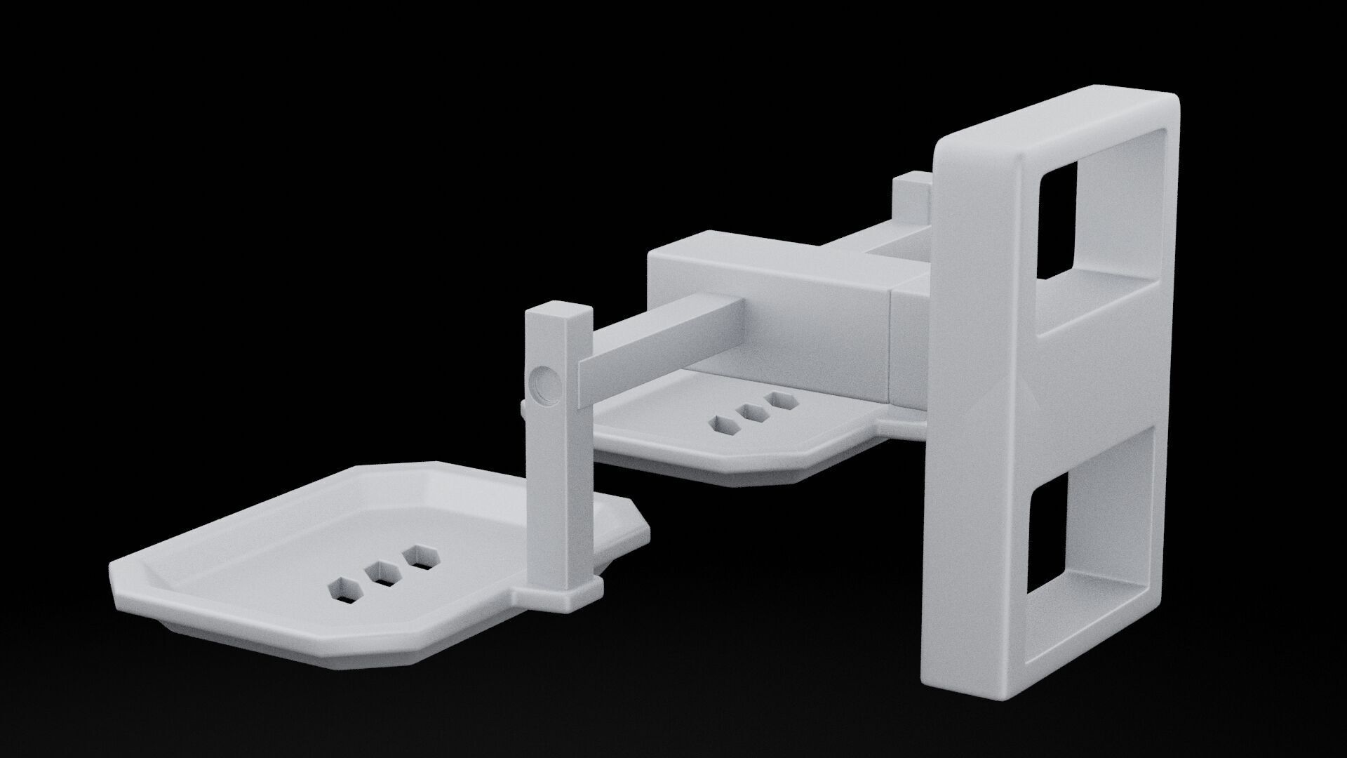 Soap Bars Holder 3D model_3