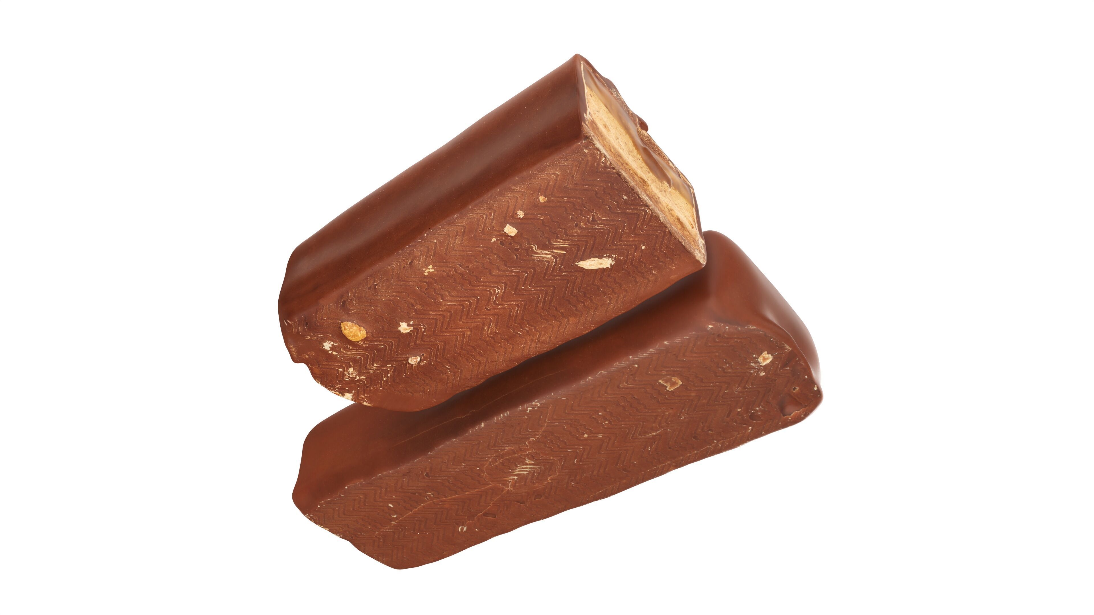 Chocolate bar with cut 02 Low-poly 3D model_3