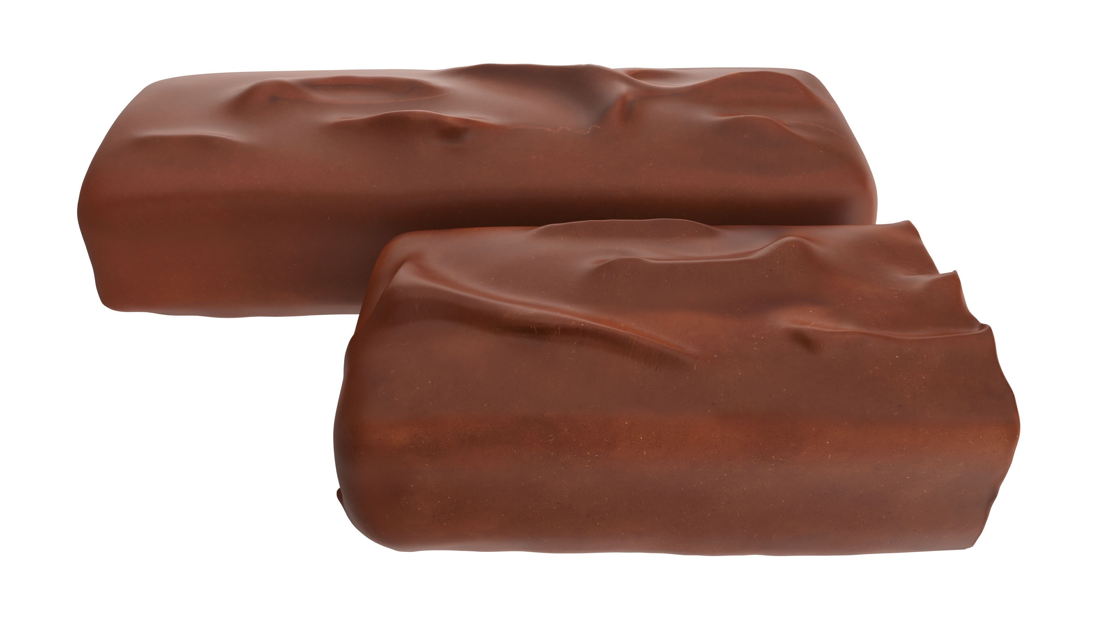 Chocolate bar with cut 02 Low-poly 3D model_1