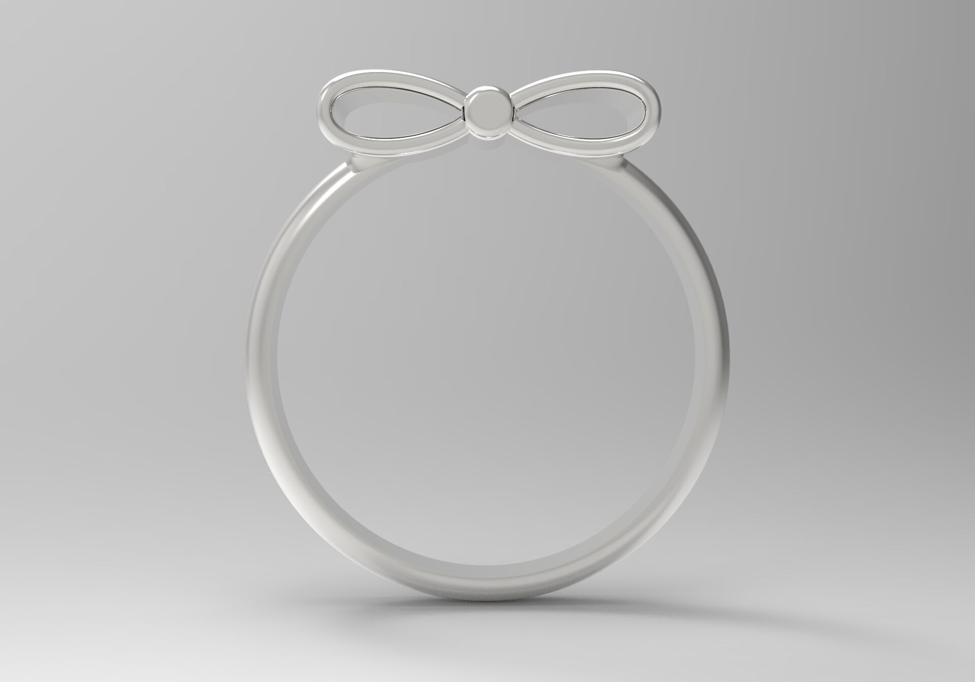 Three-color gold rings with bow tie design gr0080 3D print model_15