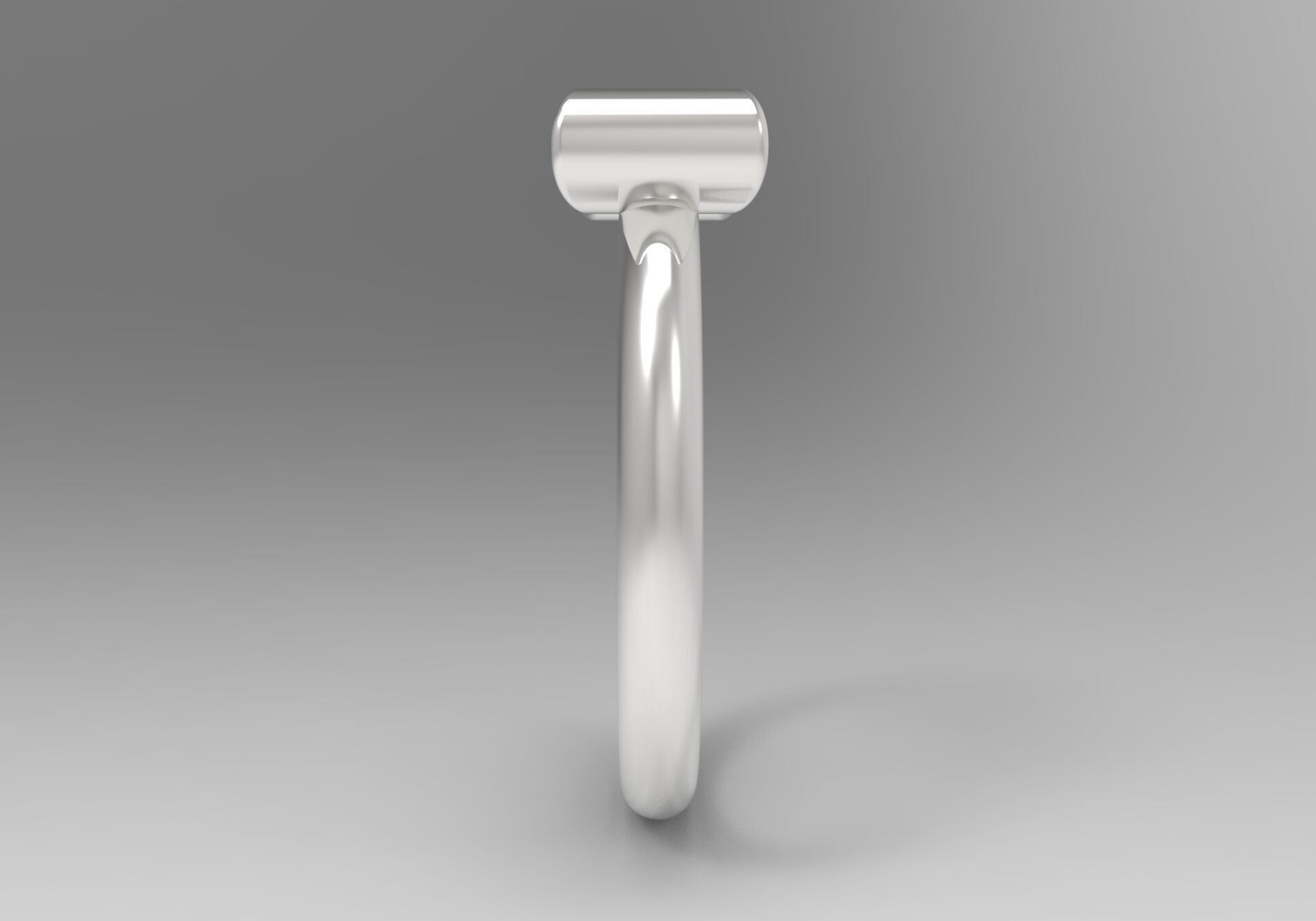 Three-color gold rings with bow tie design gr0080 3D print model_14