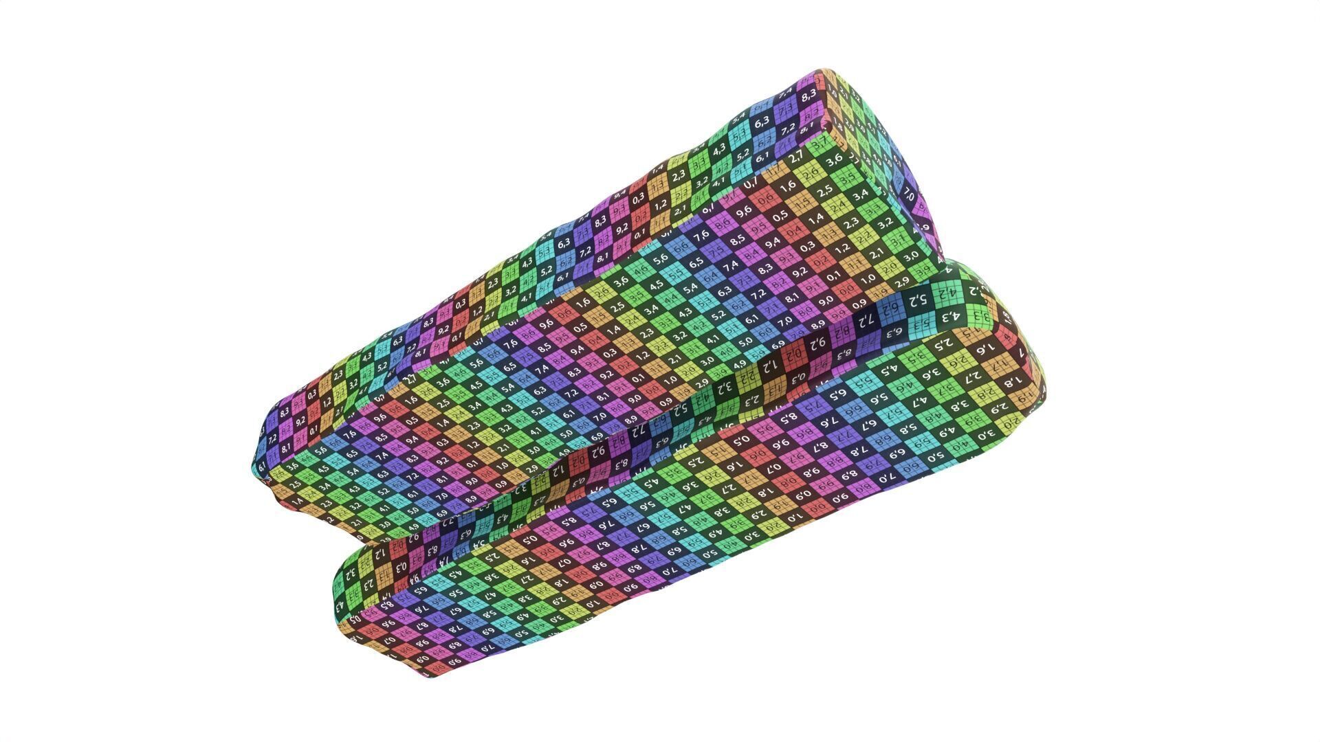 Chocolate bar with cut 03 Low-poly 3D model_9