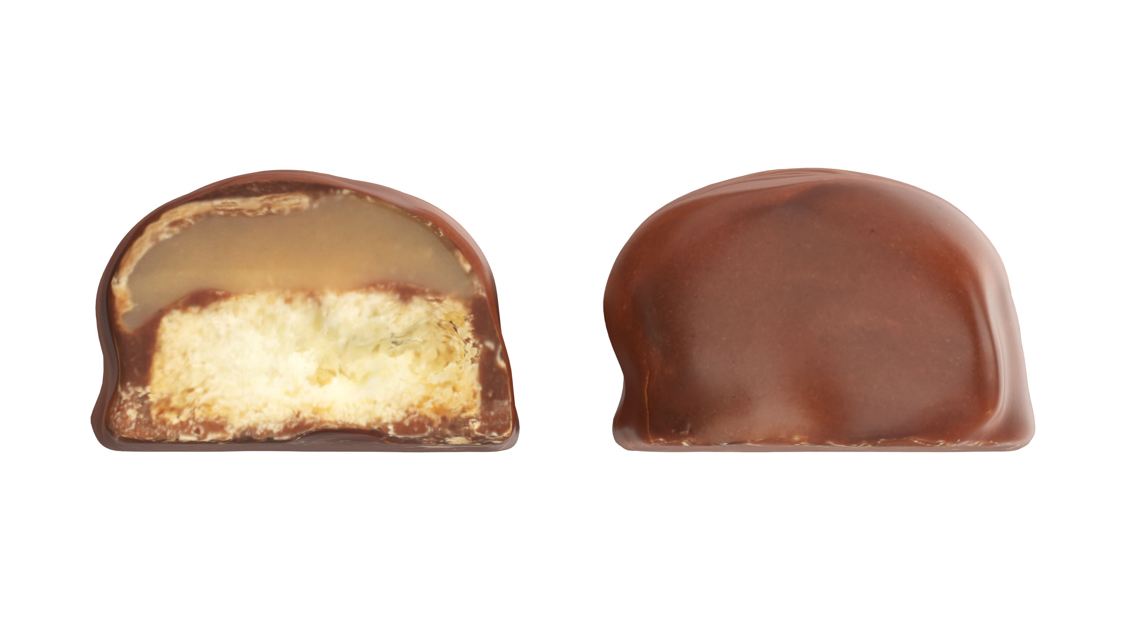 Chocolate bar with cut 03 Low-poly 3D model_4