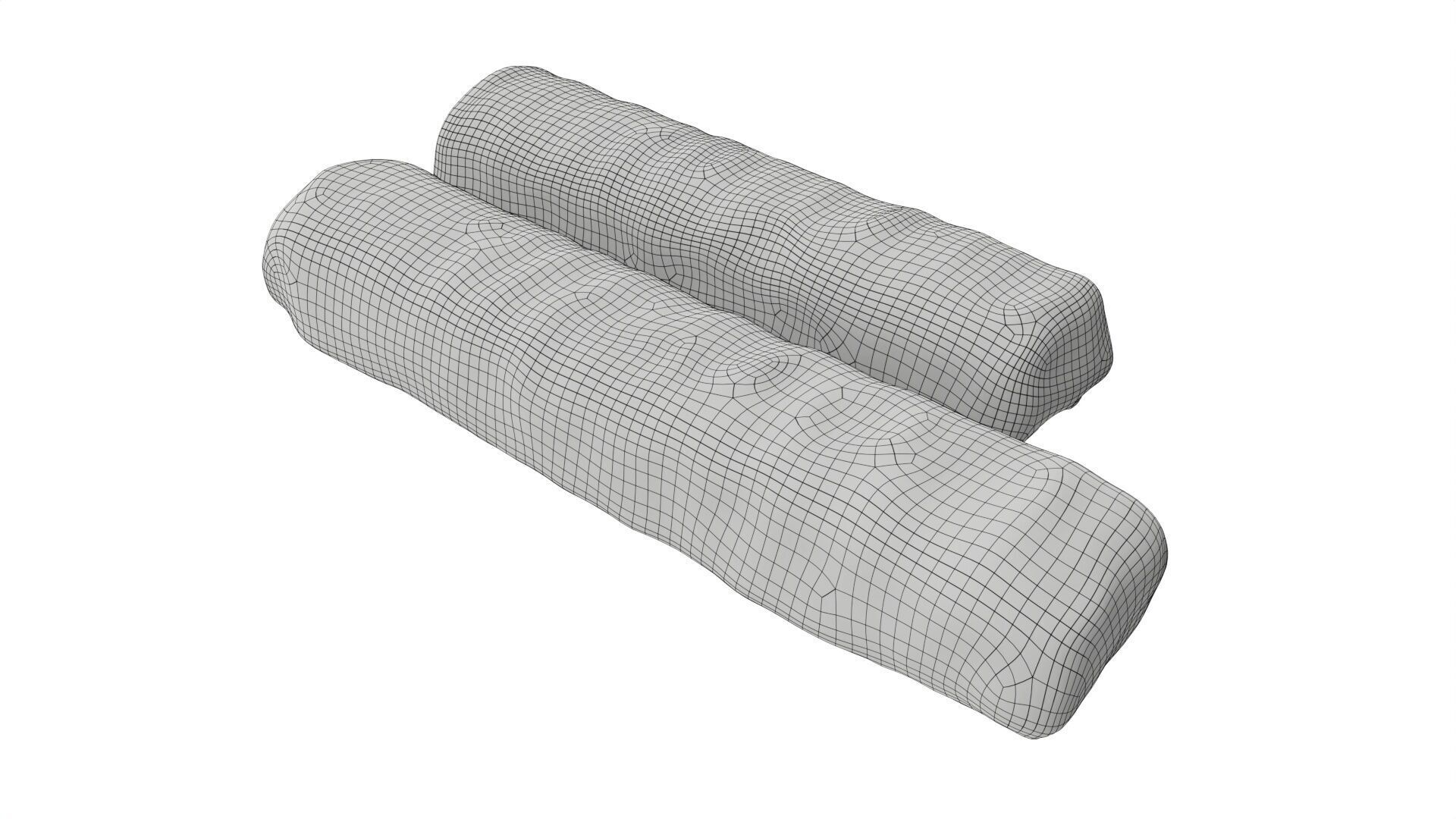 Chocolate bar with cut 03 Low-poly 3D model_6