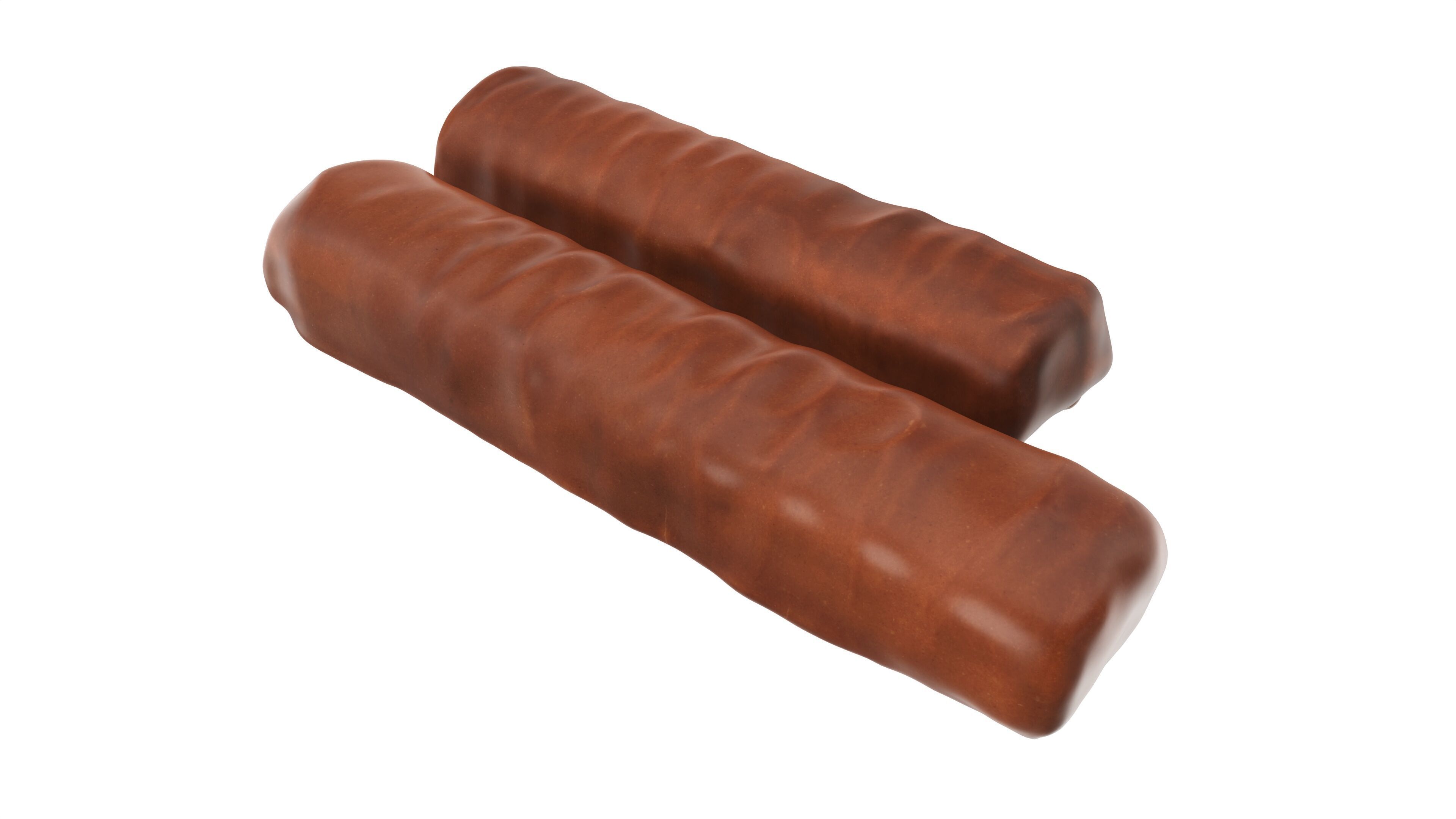 Chocolate bar with cut 03 Low-poly 3D model_2