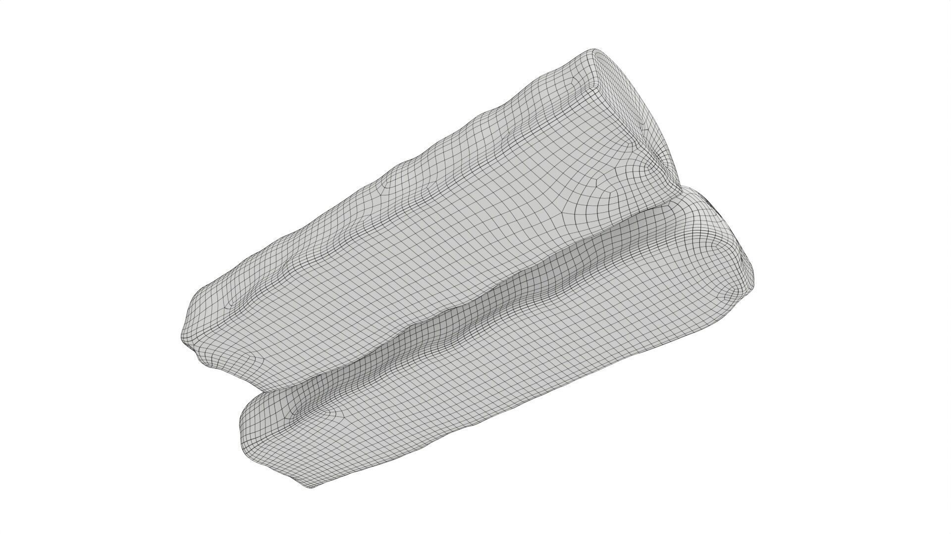 Chocolate bar with cut 03 Low-poly 3D model_7