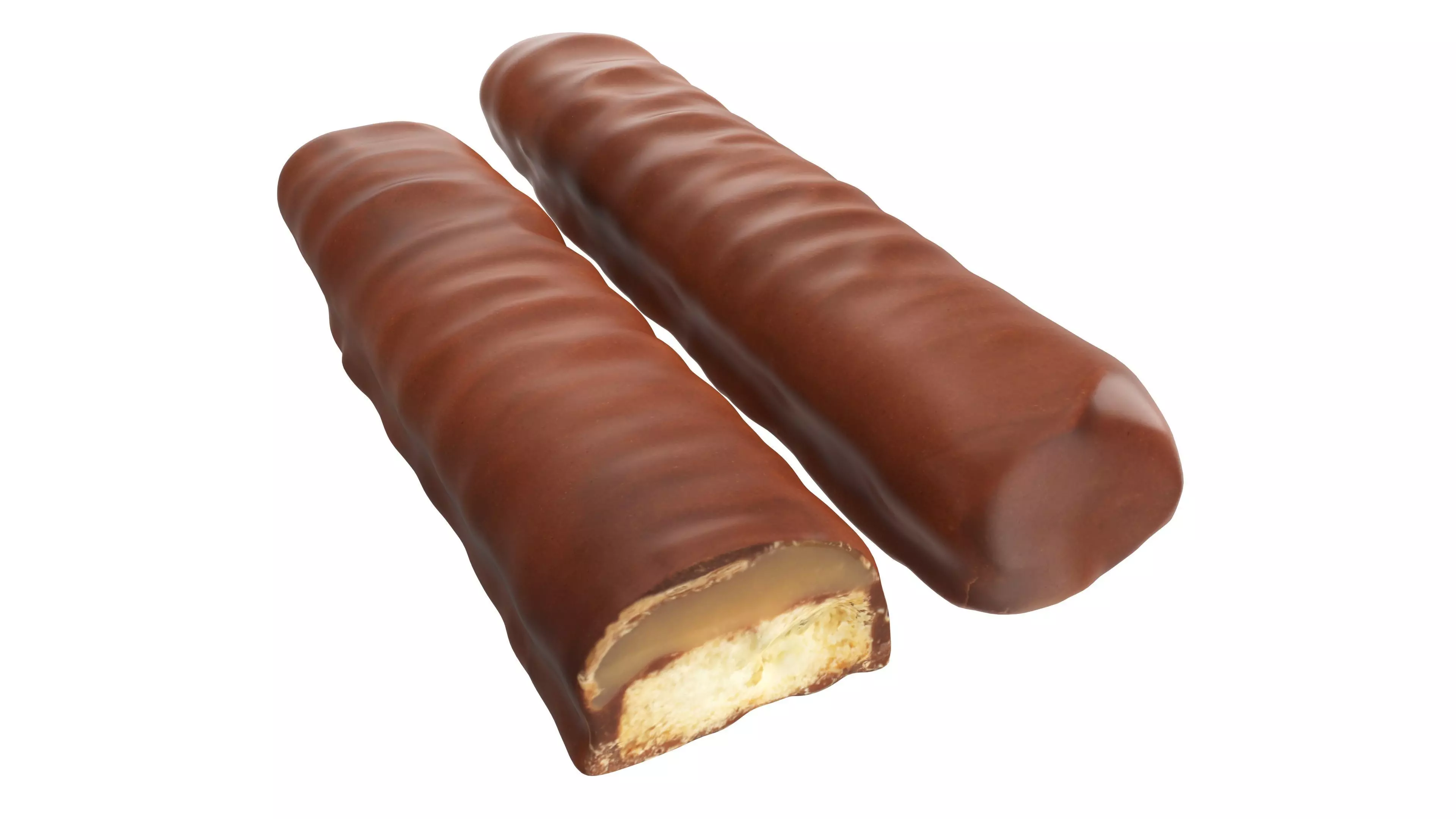 Chocolate bar with cut 03 Low-poly 3D model_0