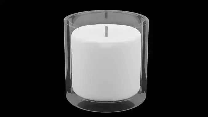 Elegant Glass Candle