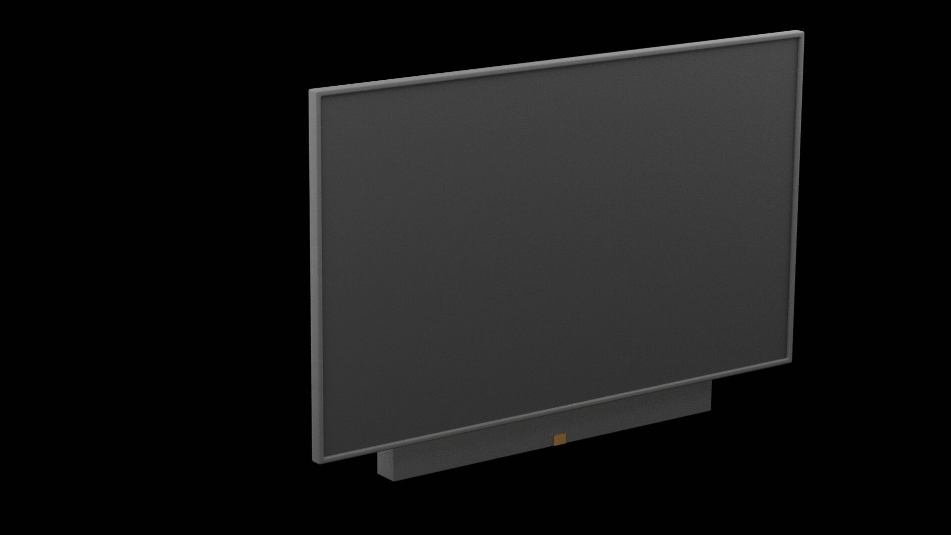Flat Screen TV Low-poly 3D model_4