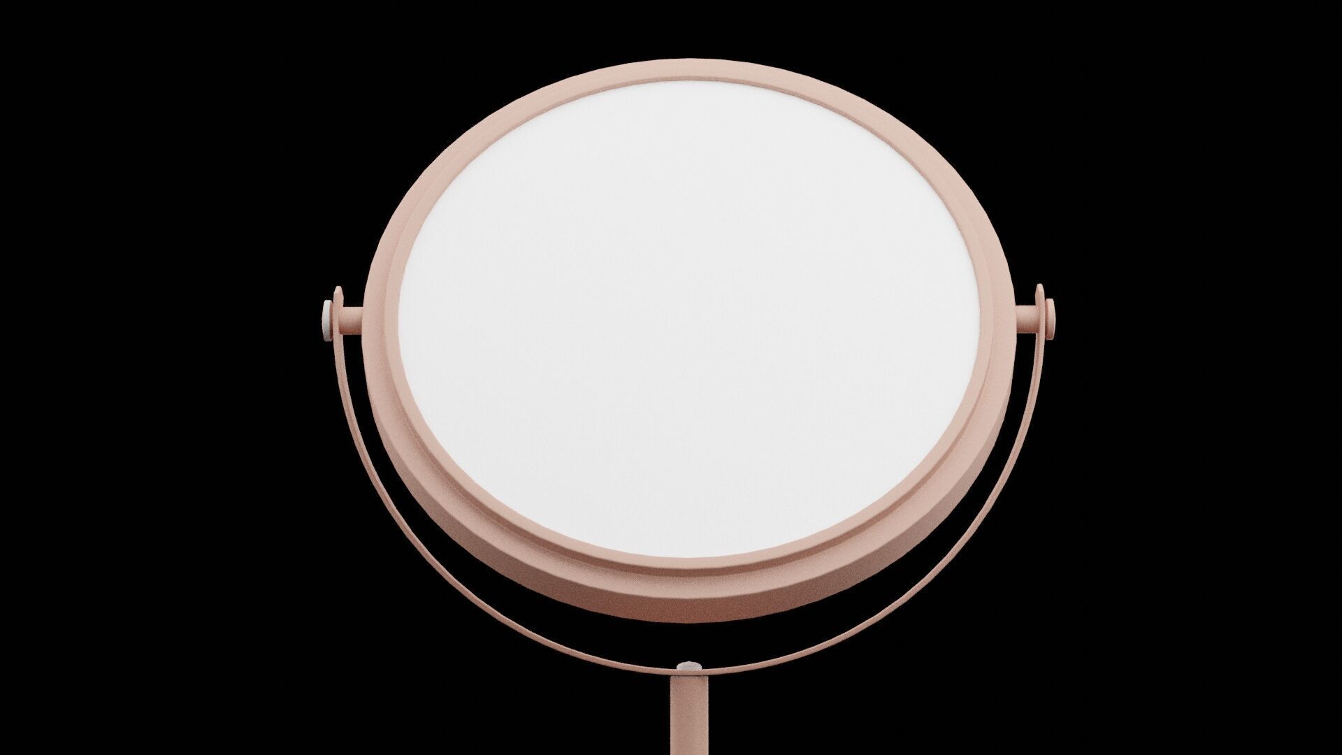 Bronze Face Mirror Low-poly 3D model_1