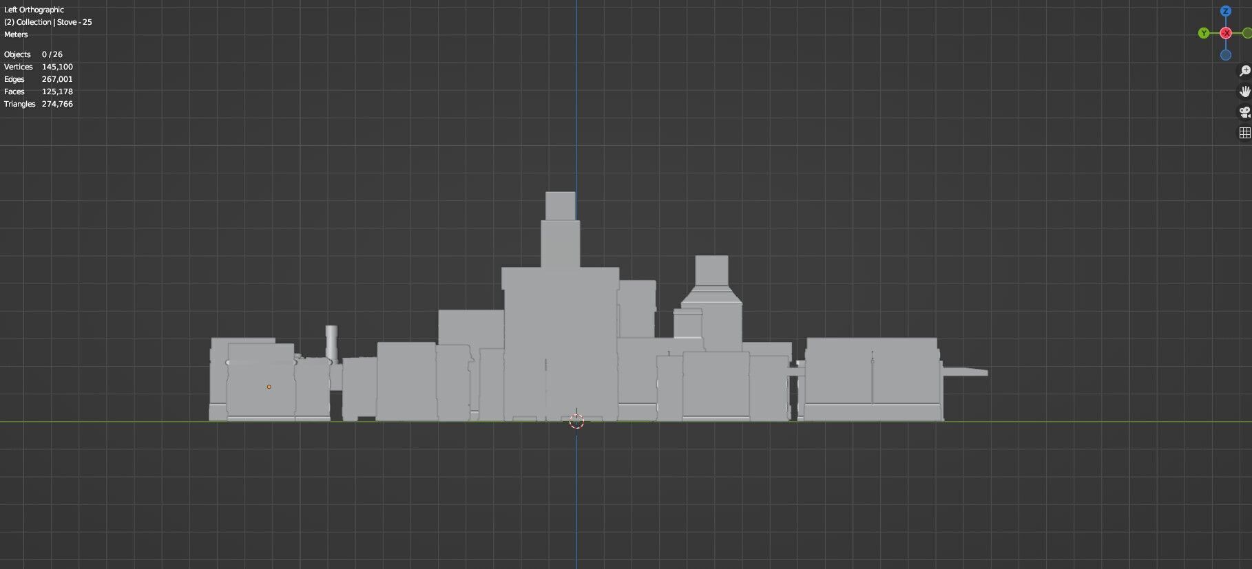 Low Poly 25 Gas Stoves Pack - Game Ready - Untextured Low-poly 3D model_41