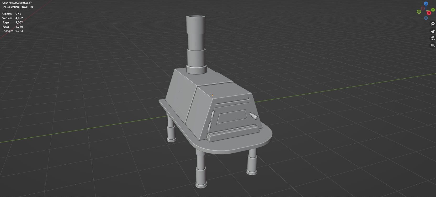 Low Poly 25 Gas Stoves Pack - Game Ready - Untextured Low-poly 3D model_70