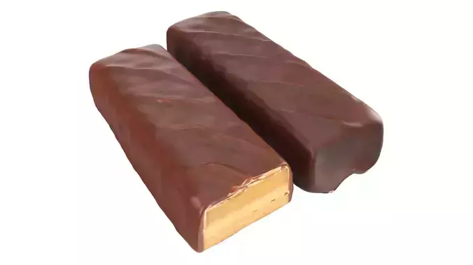 Chocolate bar with cut 05