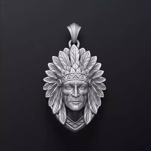 Native Indian Pendant v2