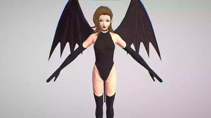 Succubus - Shin Megami Tensei Liberation Dx2 - Plus Animations Low-poly 3D model