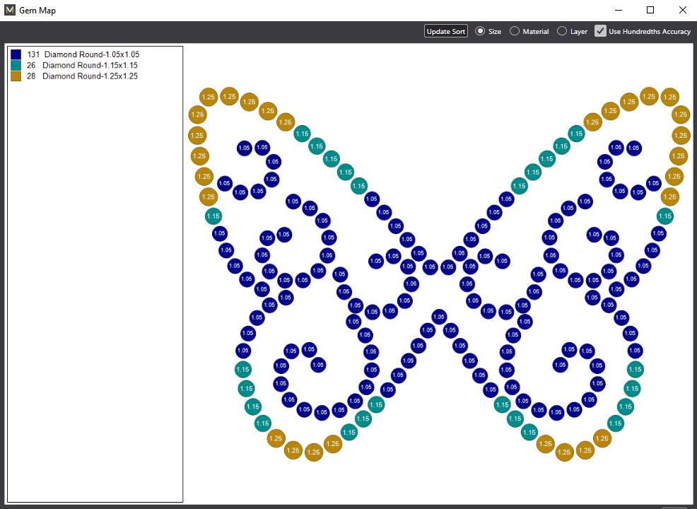 Messika Butterfly necklace 3D print model_4