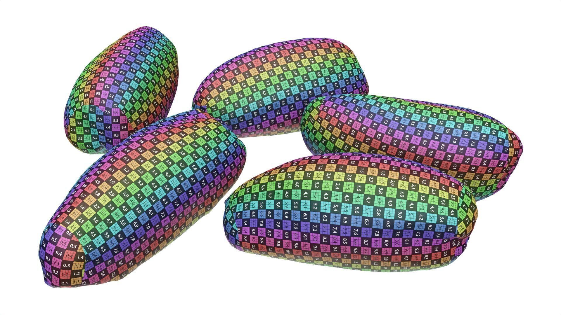 Date fruits Low-poly 3D model_8