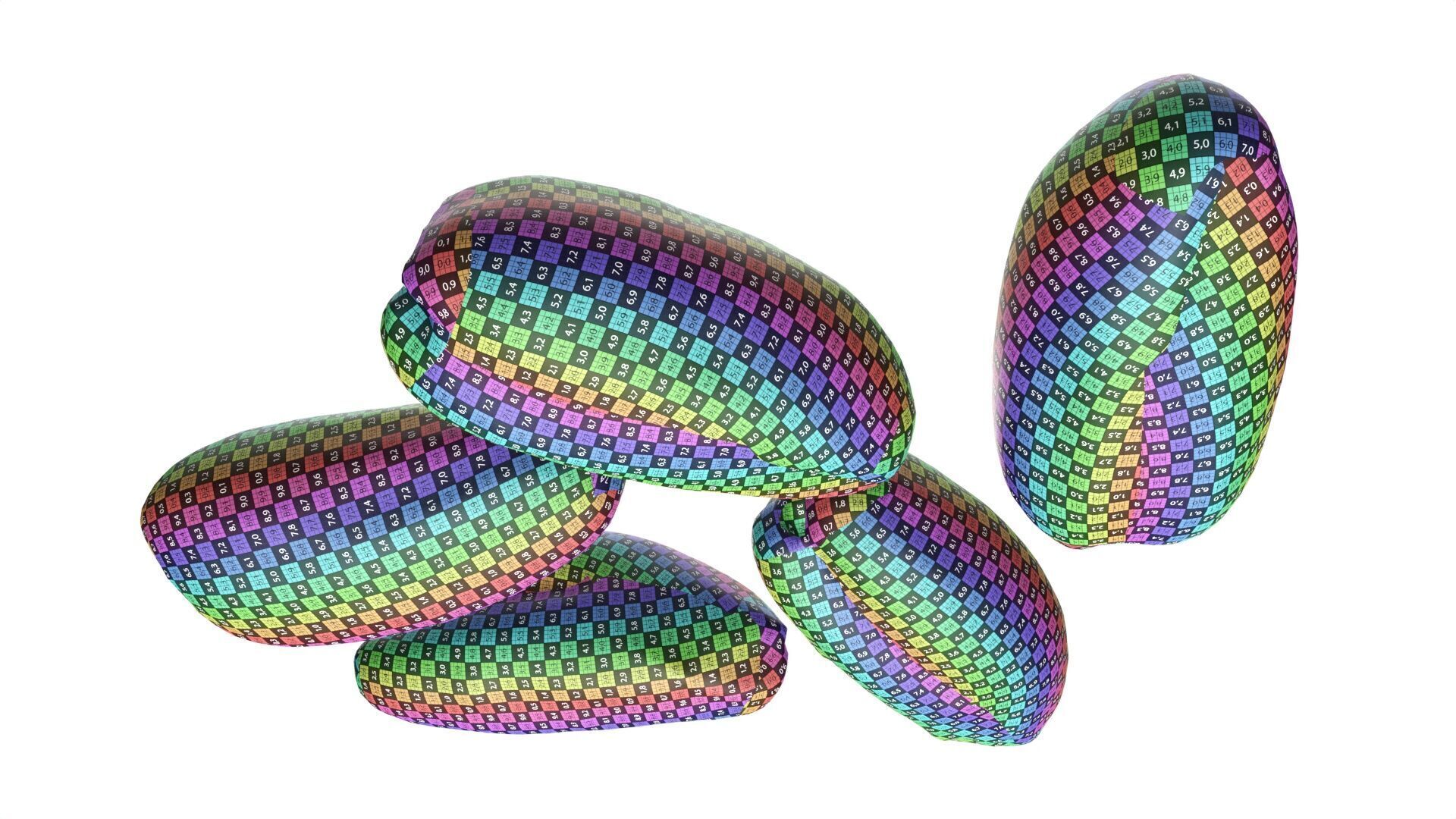 Date fruits Low-poly 3D model_9