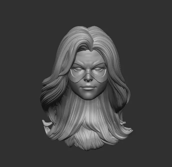 Stargirl Headsculpt for Action Figures 3D print model_0