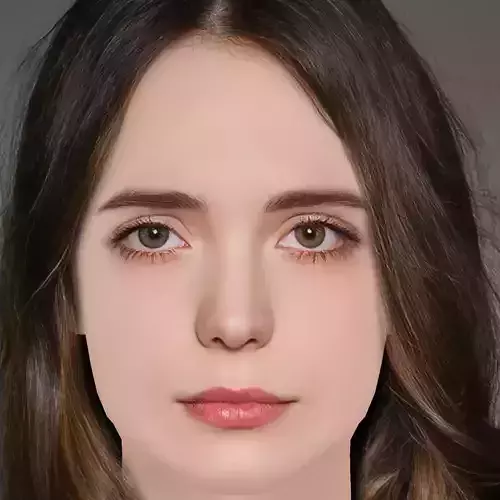 Stacy Martin Head - No Hair - Low poly head for game