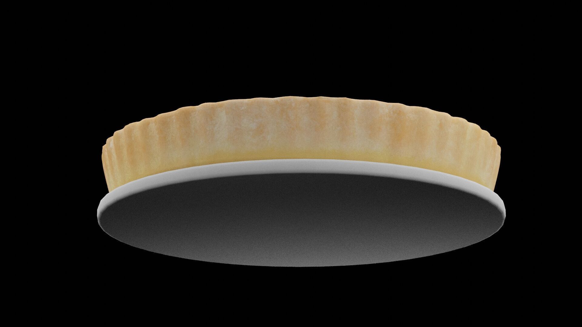 Strawberry Pie Low-poly 3D model_2