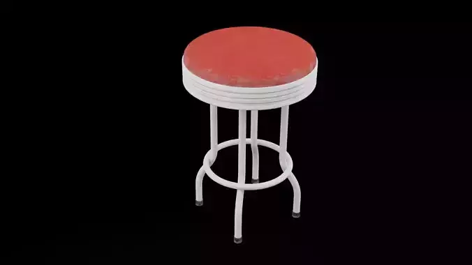 Red Stool Chair