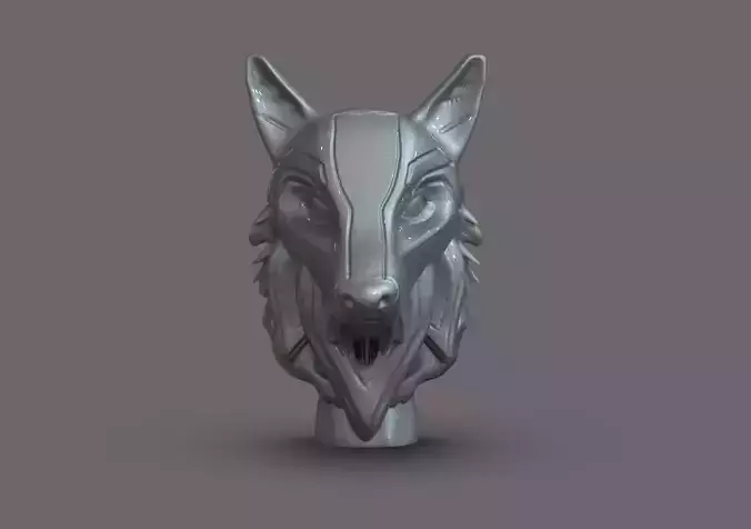 Scifi Wolf head