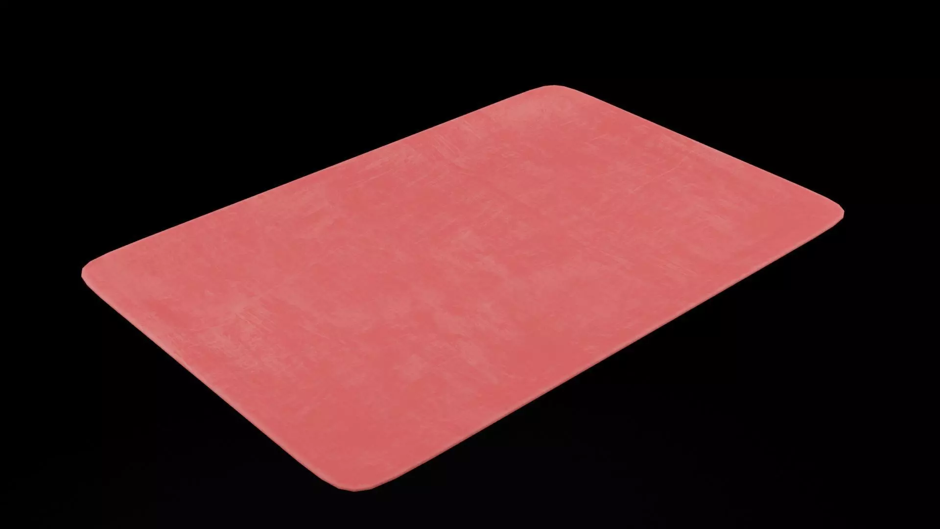 Red Serving Tray Low-poly 3D model