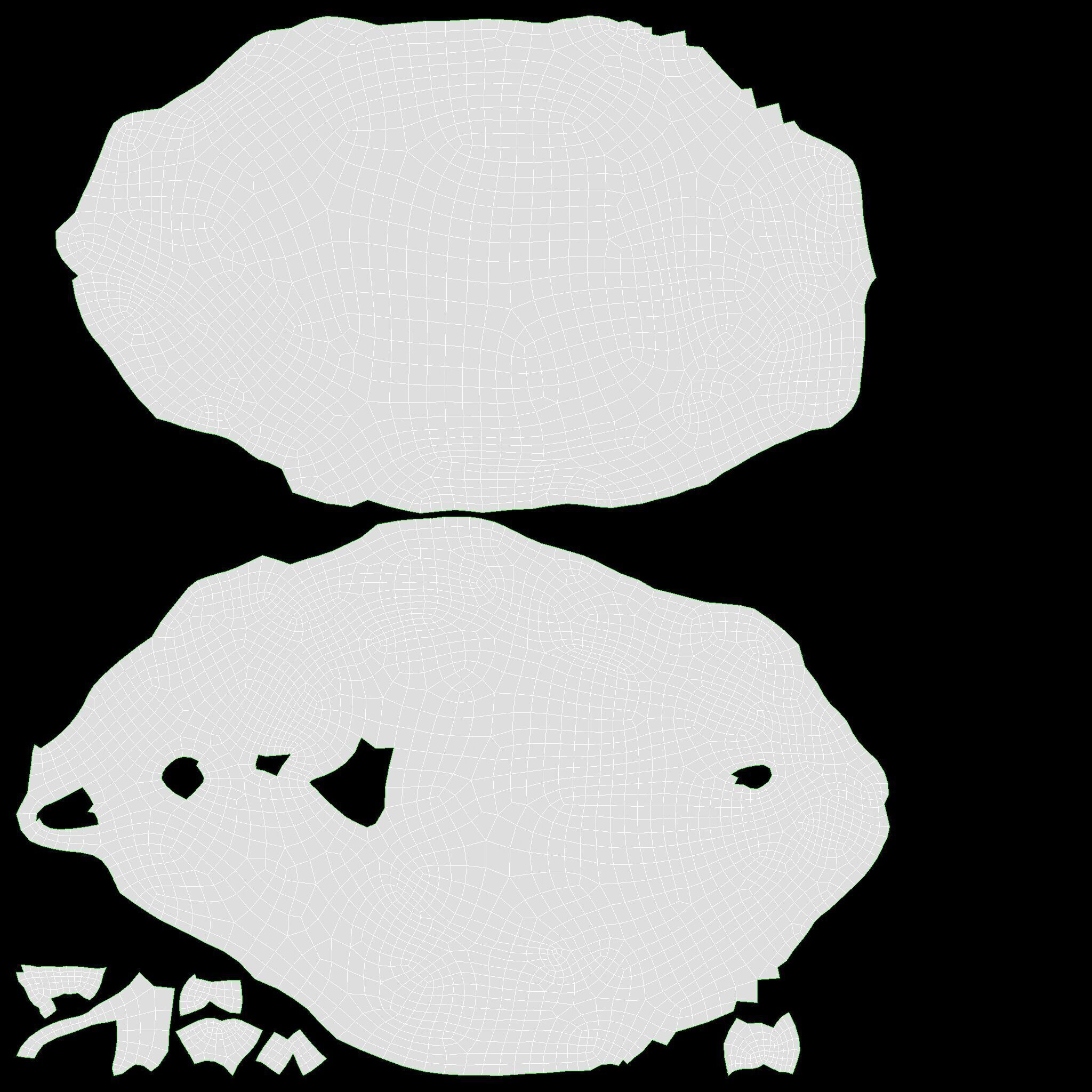 Dried fruits Low-poly 3D model_11