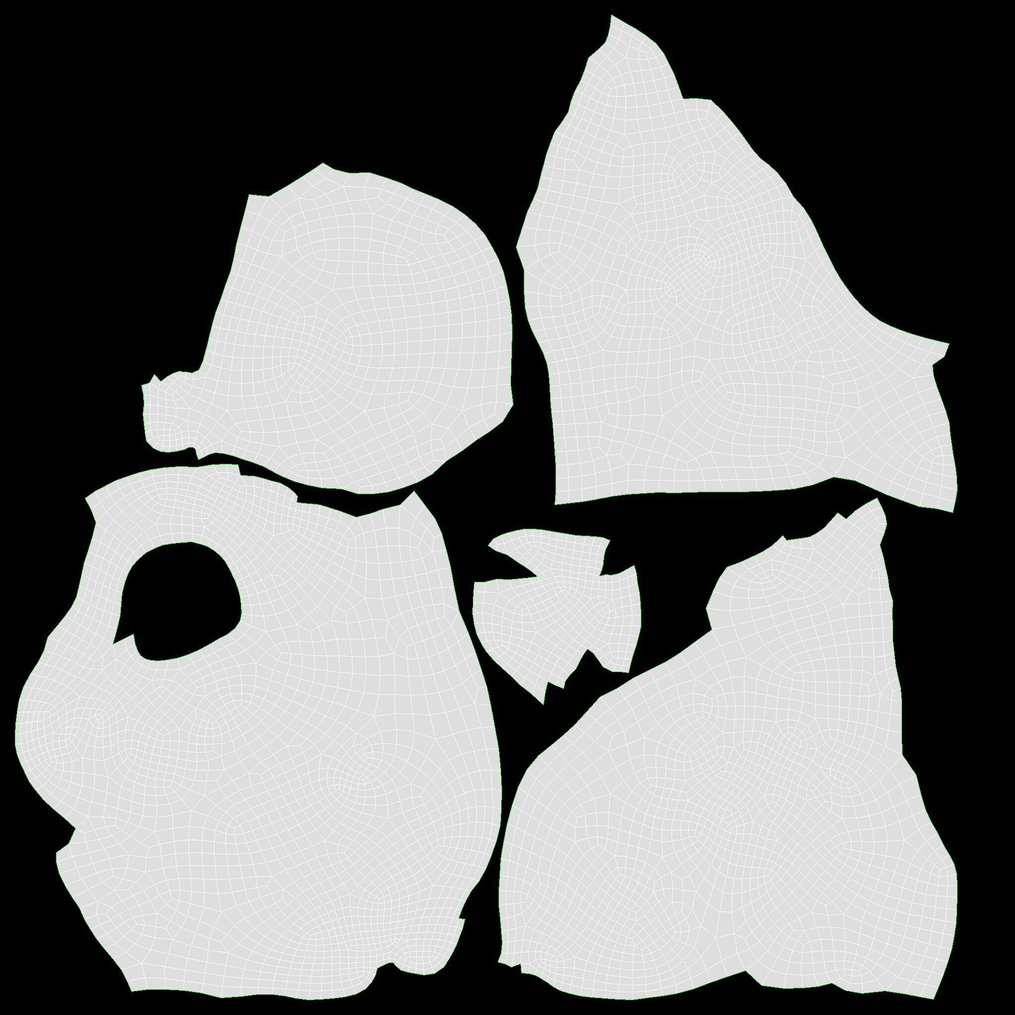 Dried fruits Low-poly 3D model_12