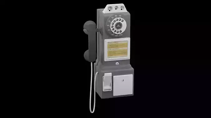 Gray Payphone