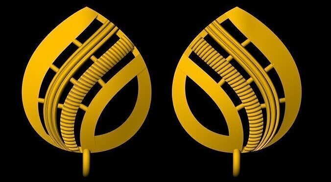 plain Stud Earrings 3dm file 3D print model