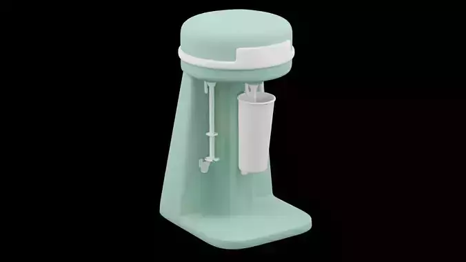 Milkshake Mixer Low-poly 3D model