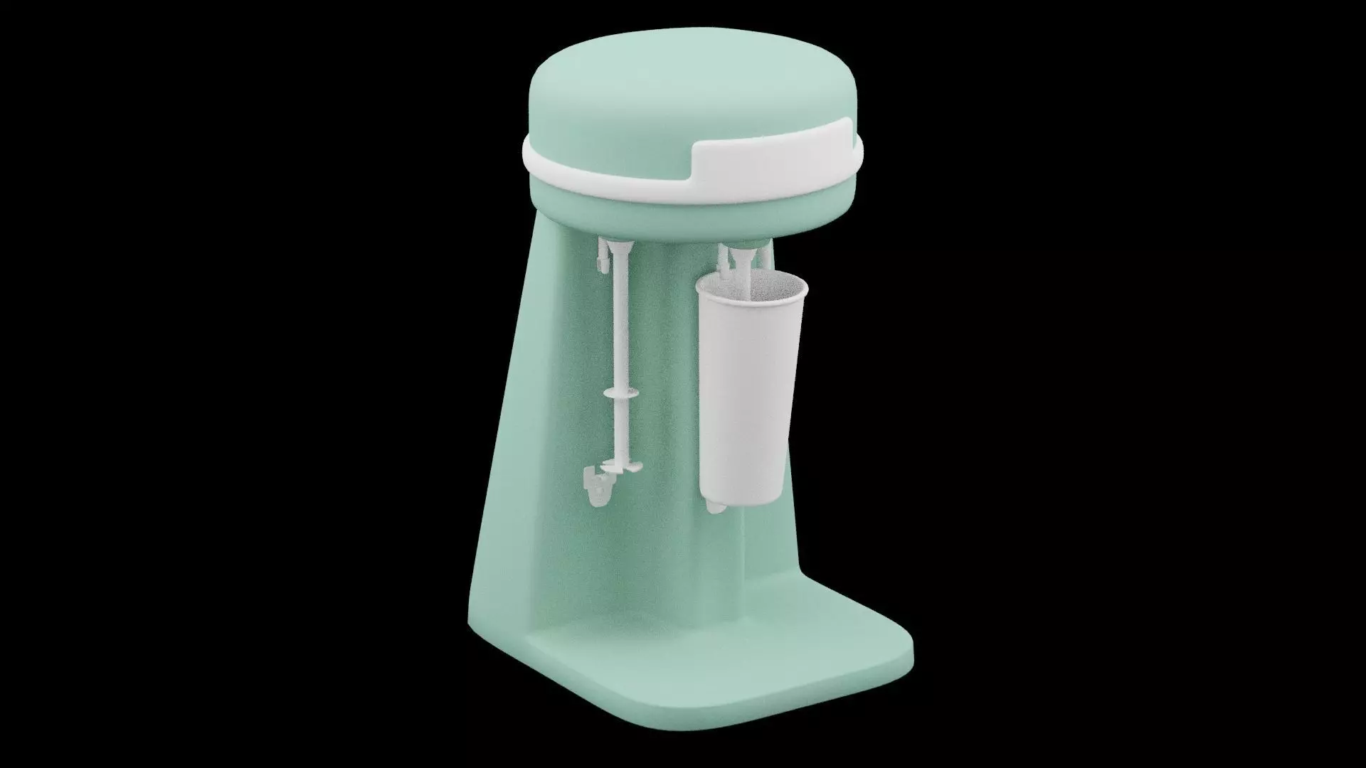 Milkshake Mixer Low-poly 3D model