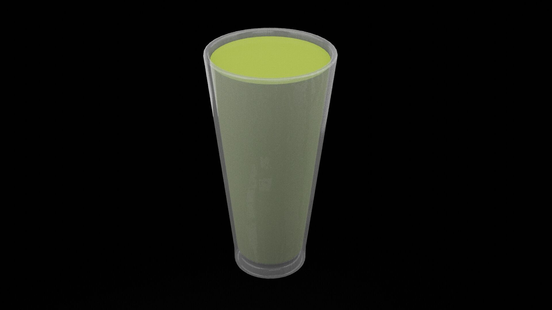 Fresh Lime Juice Low-poly 3D model_5