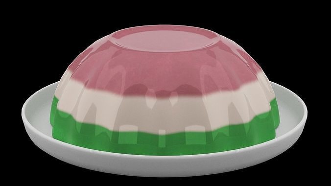 Layered Jelly Low-poly 3D model