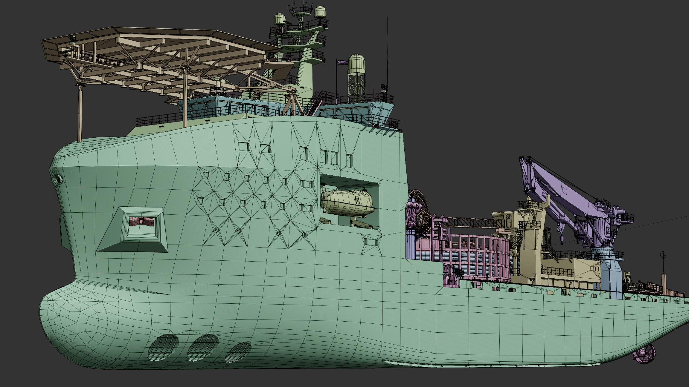 Cable Laying Vessel 3D model_14