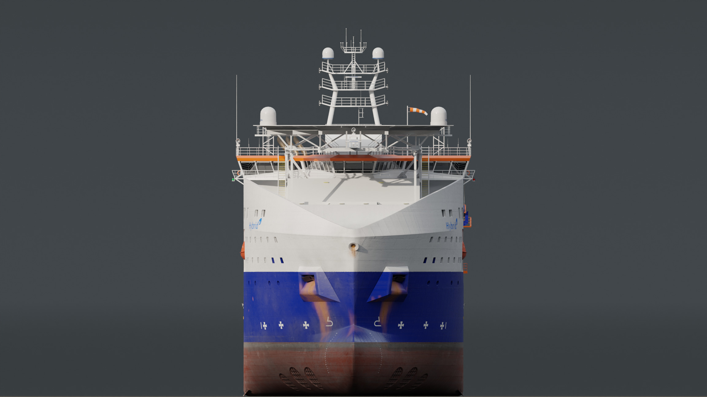 Cable Laying Vessel 3D model_1