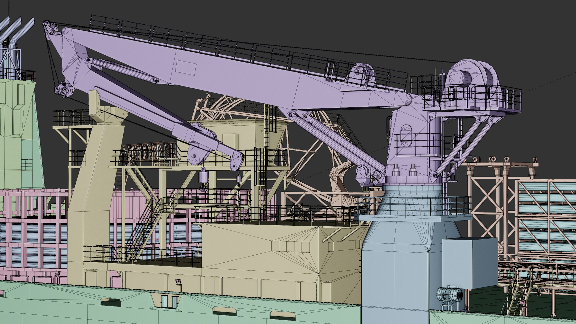 Cable Laying Vessel 3D model_18
