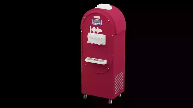 Ice Cream Machine Low-poly 3D model