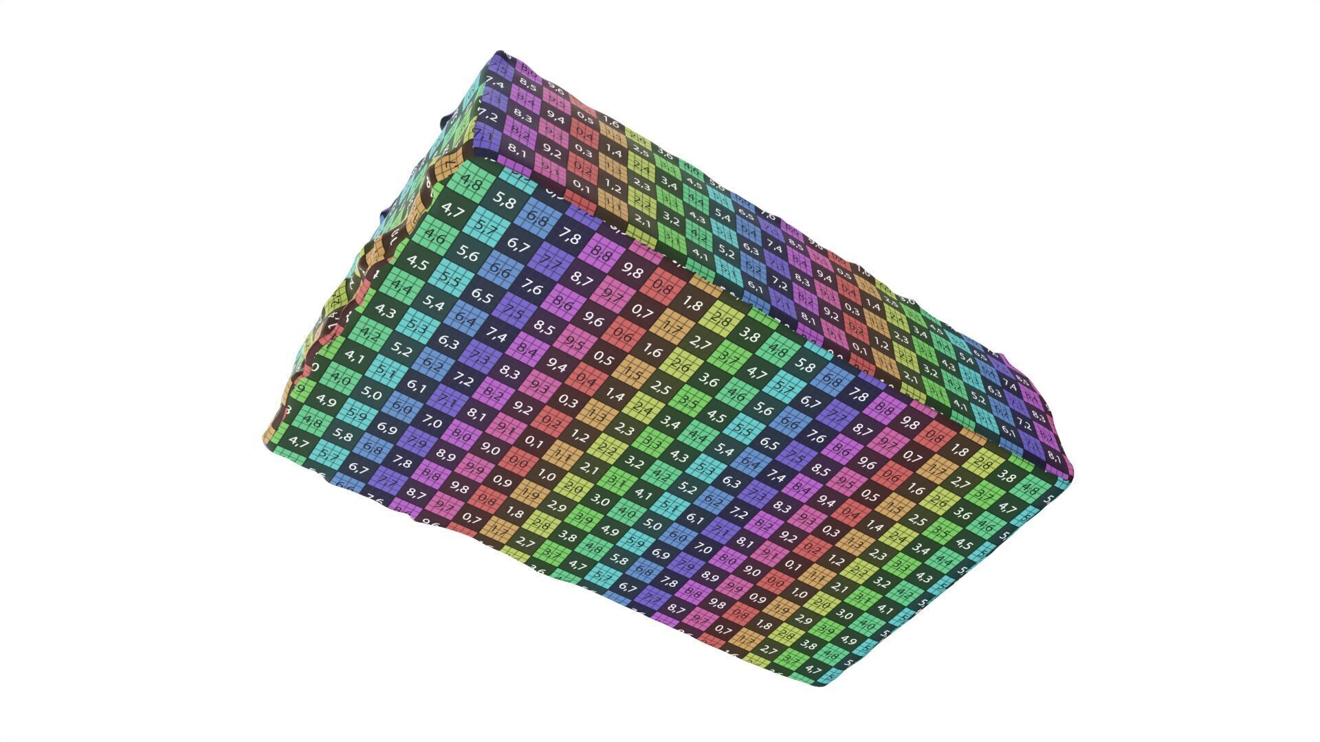 Honey cake piece Low-poly 3D model_9